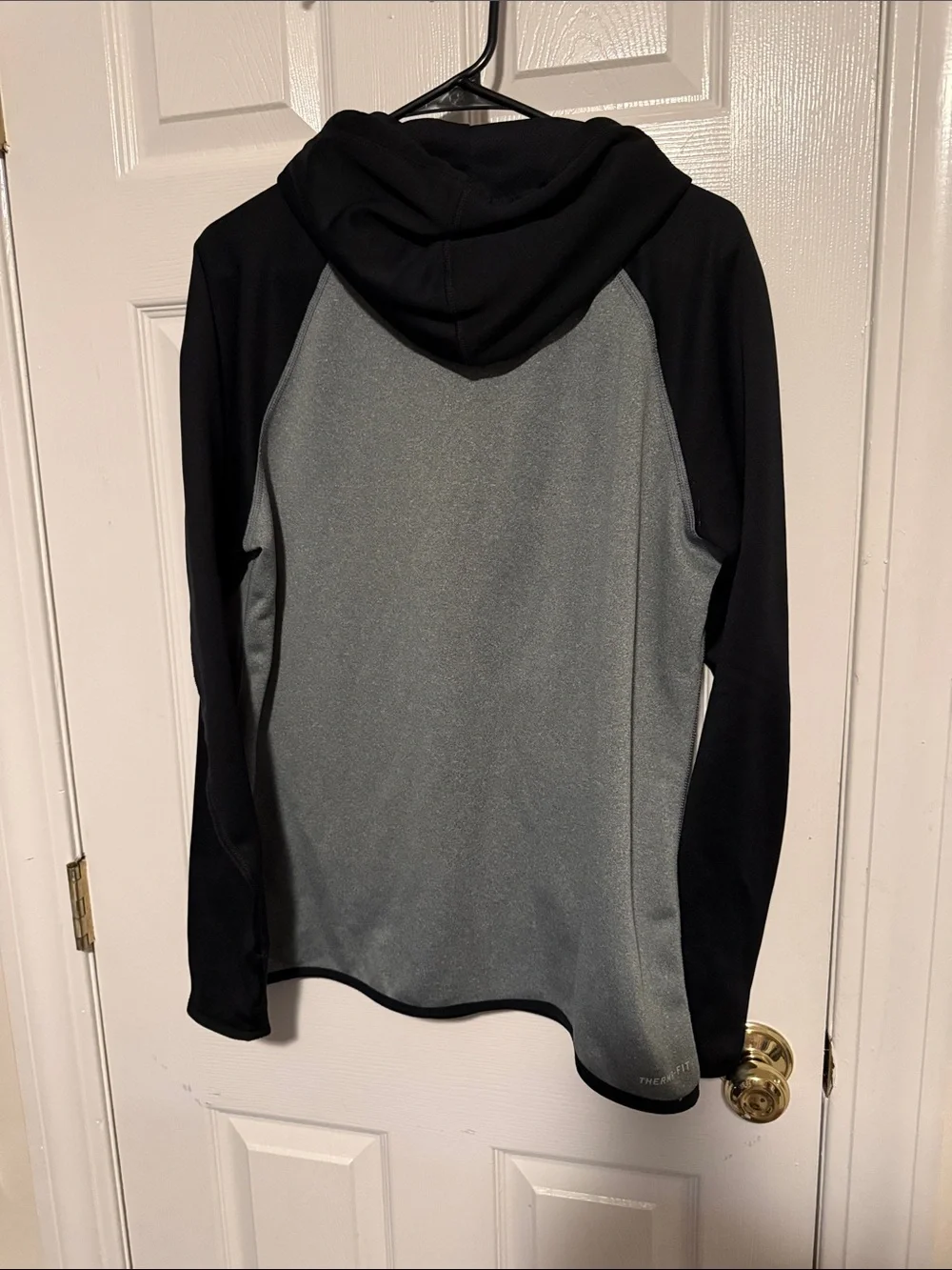 Nike Men’s Gray & Black Crewneck Hoodie with 'JUST DO IT.' Graphic
